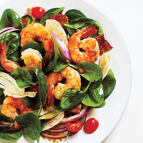 Shrimp & Spinach Salad